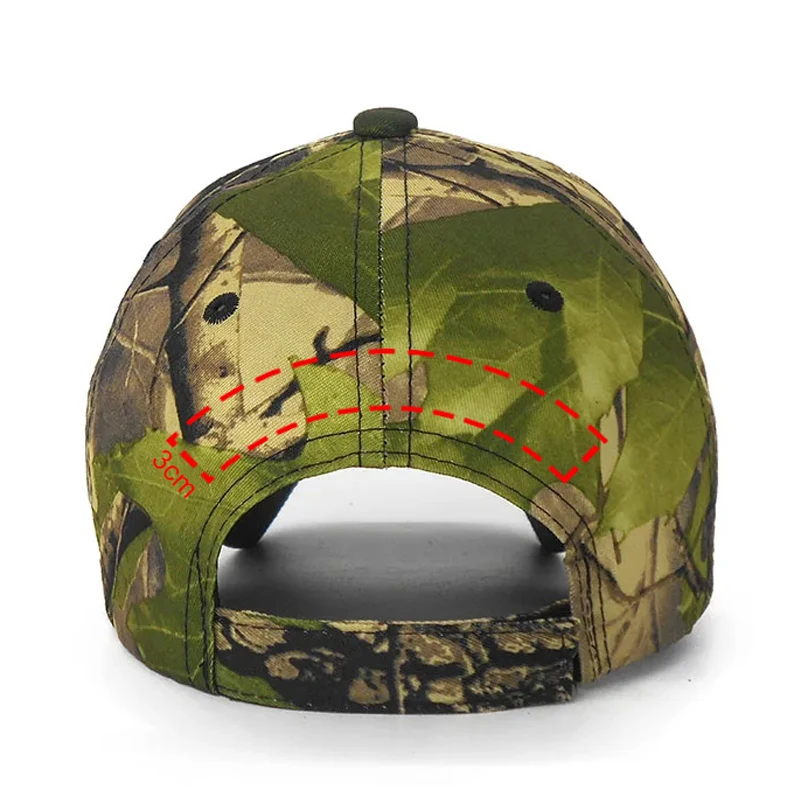 Baseballkappe mit individuellem Logo und Tarnmuster für Männer und Frauen, Text-Stickerei, Jagd-, Angel- und Sportkappen, verstellbar, Dropshipping – Detail 6