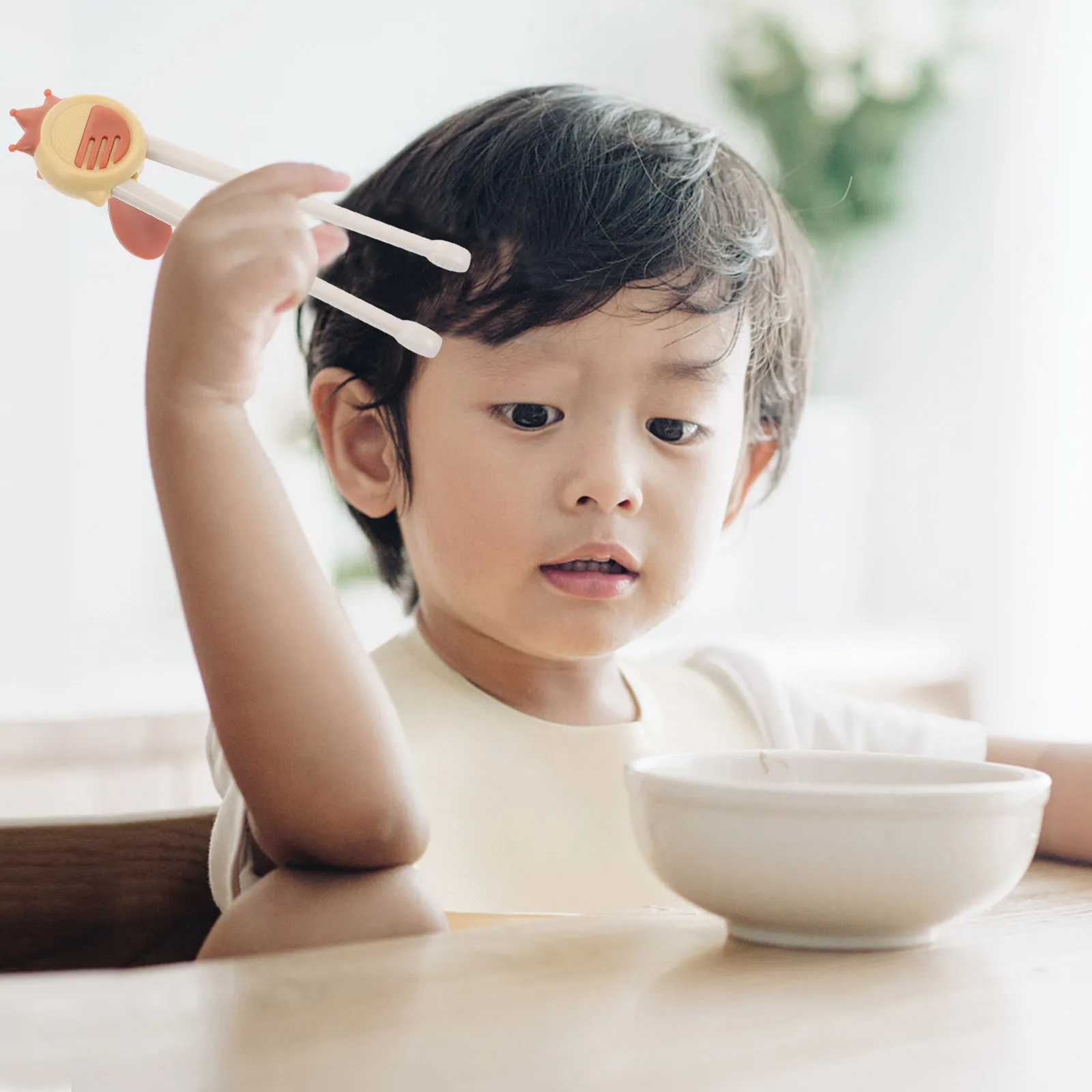 

1Pair Children's Learning Chopsticks Ergonomic Design Easy Grip Training Chopsticks for Kids Beginner Meal Assistance Utensil