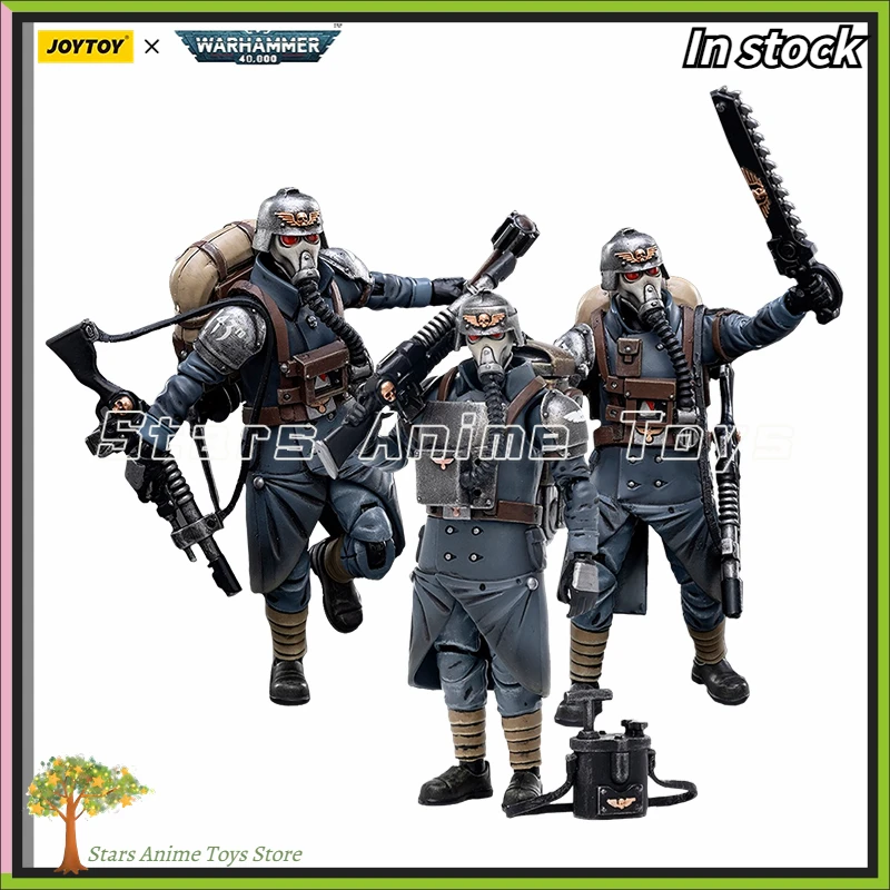 

Оригинальная экшн-фигурка JOYTOY 1/18 WARHAMMER 40000, модель Astra Militarum Death Korps of Krieg Veteran Squad