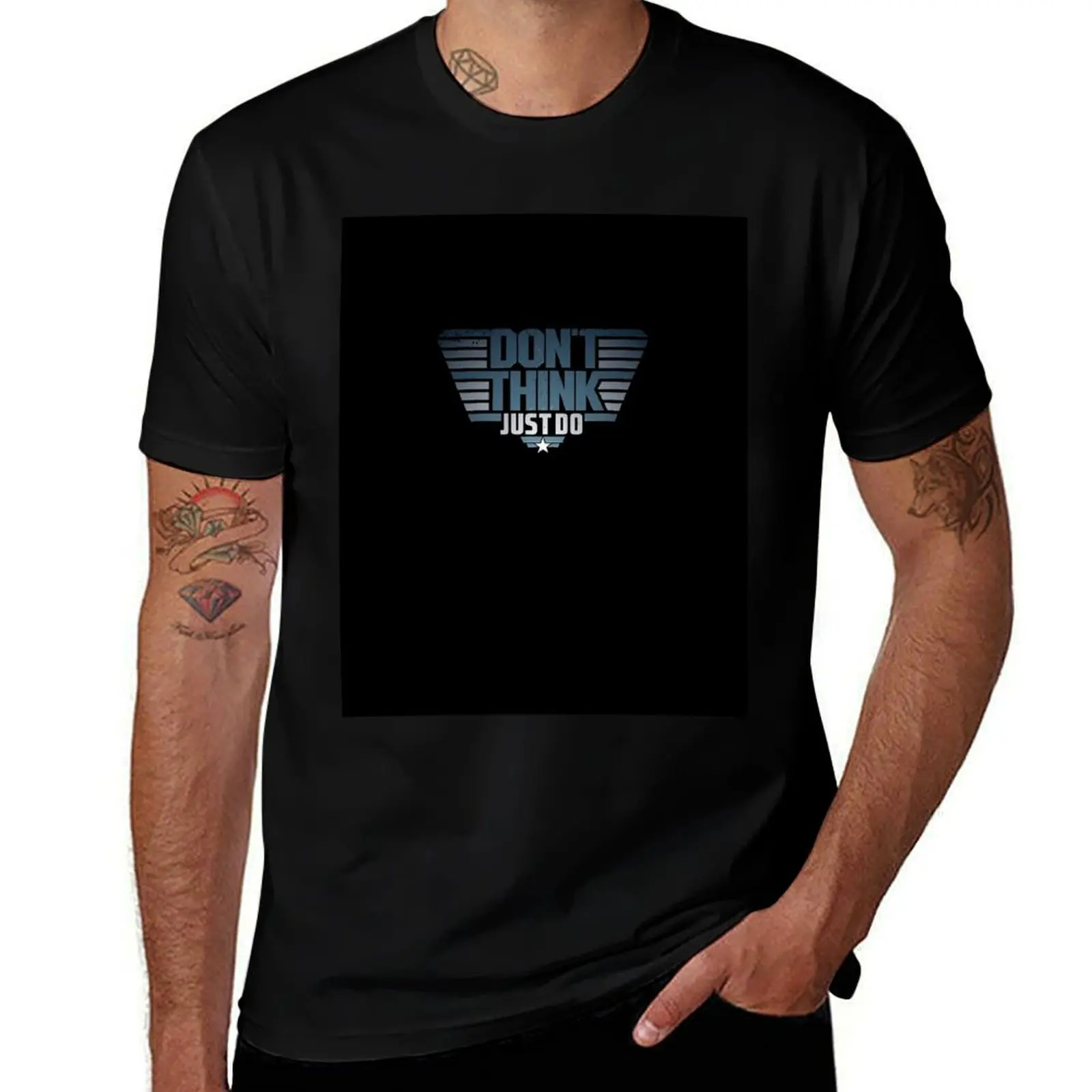 

Don't think just do T-Shirt blue archive essential t shirt Blouse mens white t shirts