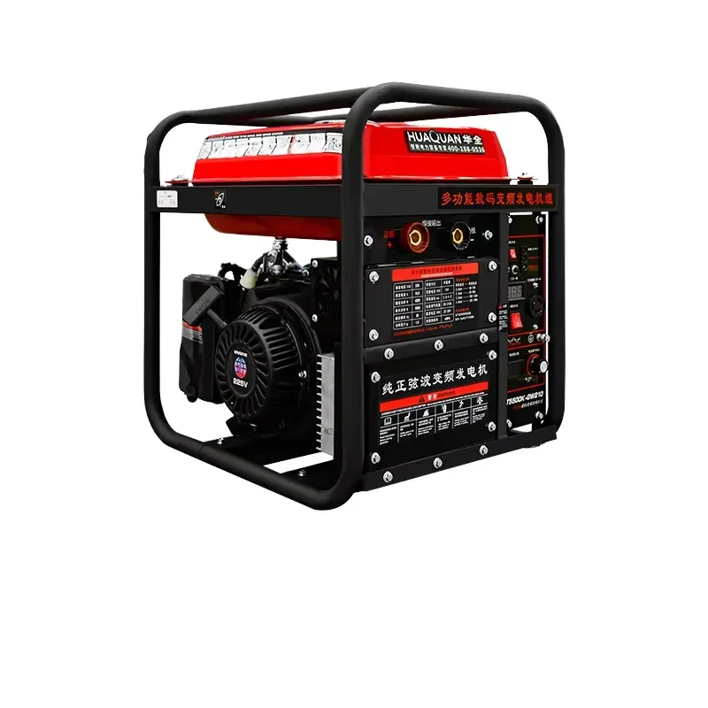 Portable 5kw/6KVA Electric Power Welding Machine 4-Stroke Engine Open Frame with LED Display Light Hand Start