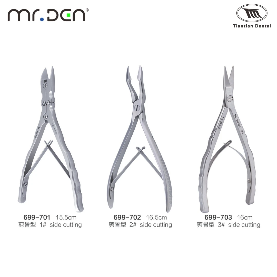 TIANTIAN Dental Implant Rongeur Universal Narrow Head Bone Crushing Shearing Forceps for Alveolar Bone Surgery