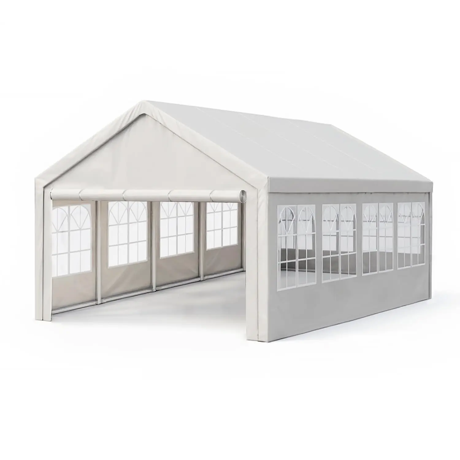 13x26 Party Tent Carport Canopy 338SqFt White, Customized