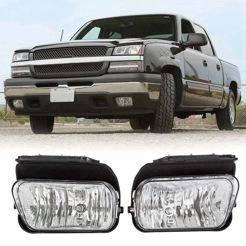 15190982 Front Bumper Anti-Fog Light Bar Light Auto For Chevrolet Silverado Avalanche 1500 2500 3500 2003-2006