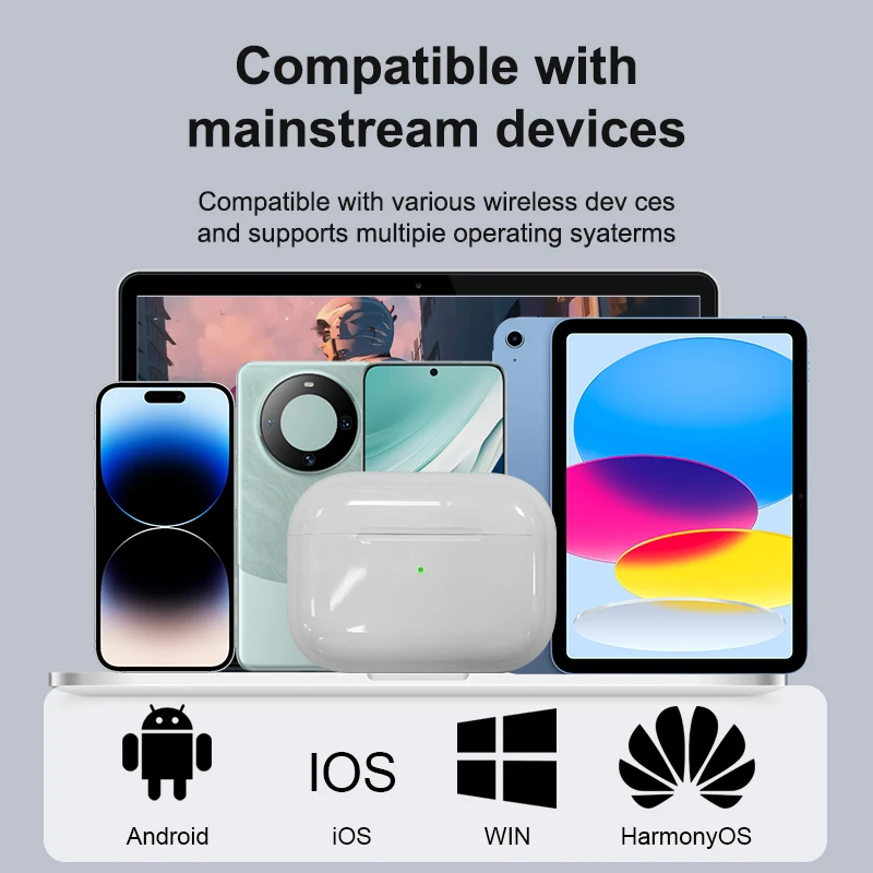 سماعات أذن لاسلكية من Choice Airs Pro، سماعات أذن TWS مقاومة للماء لتتبع الموقع، تحكم باللمس متوافقة مع iOS #6