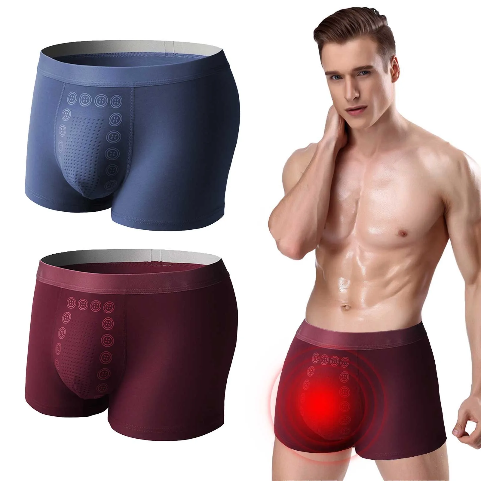 Magnetic Energetic Men Panties Physiological Underwear Enlargement Underpants Health Boxer Shorts Tourmaline Prostate Pantie