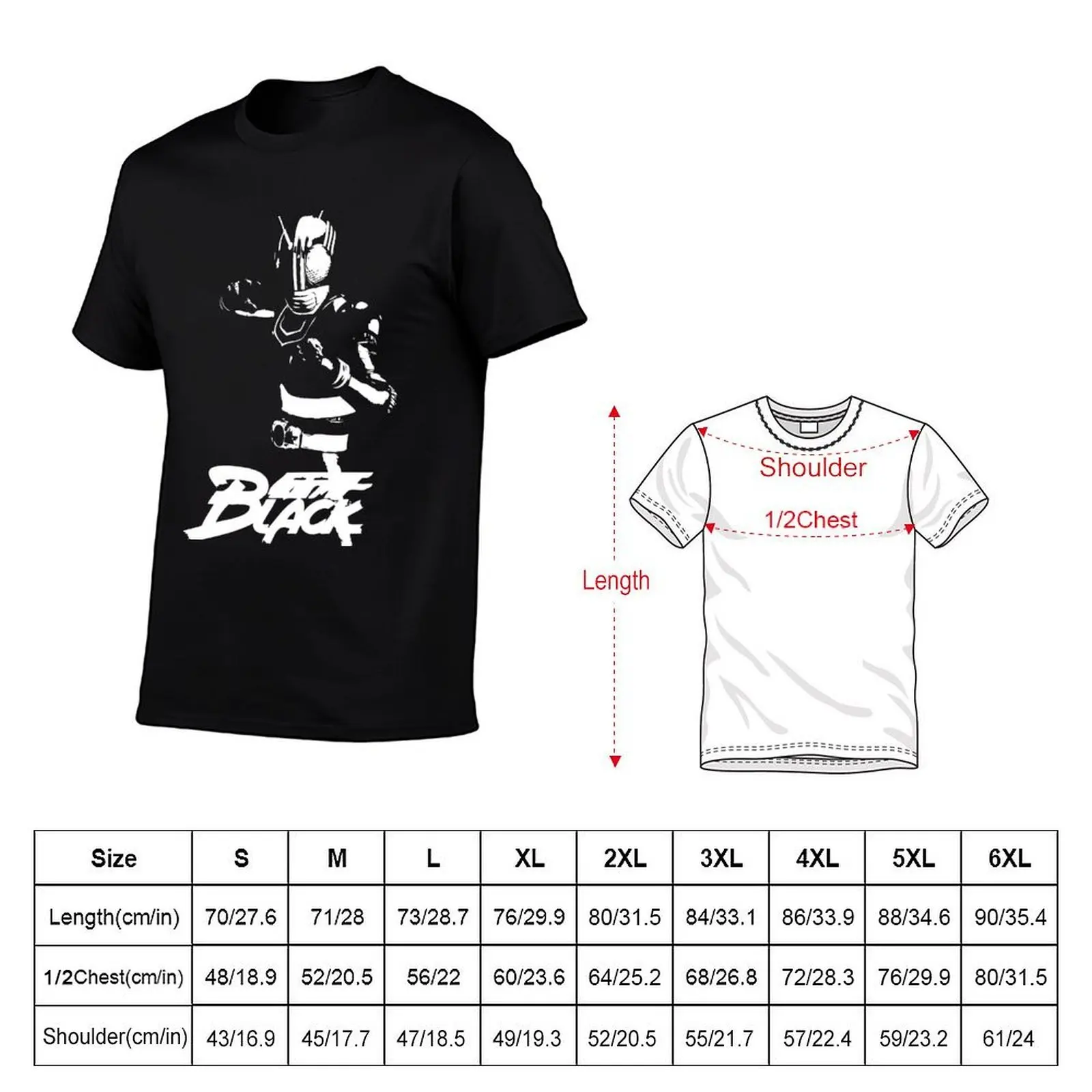 Kamen Rider Black T-Shirt anime t shirts basketball graphic tees mens graphic t-shirts