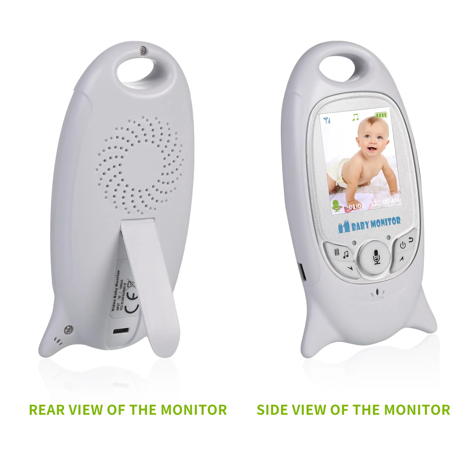 VB601 Baby Monitor 2 inch BeBe Baba Electronic Babysitter Radio Nanny Camera Night Vision Temperature Monitoring 8 Lullaby