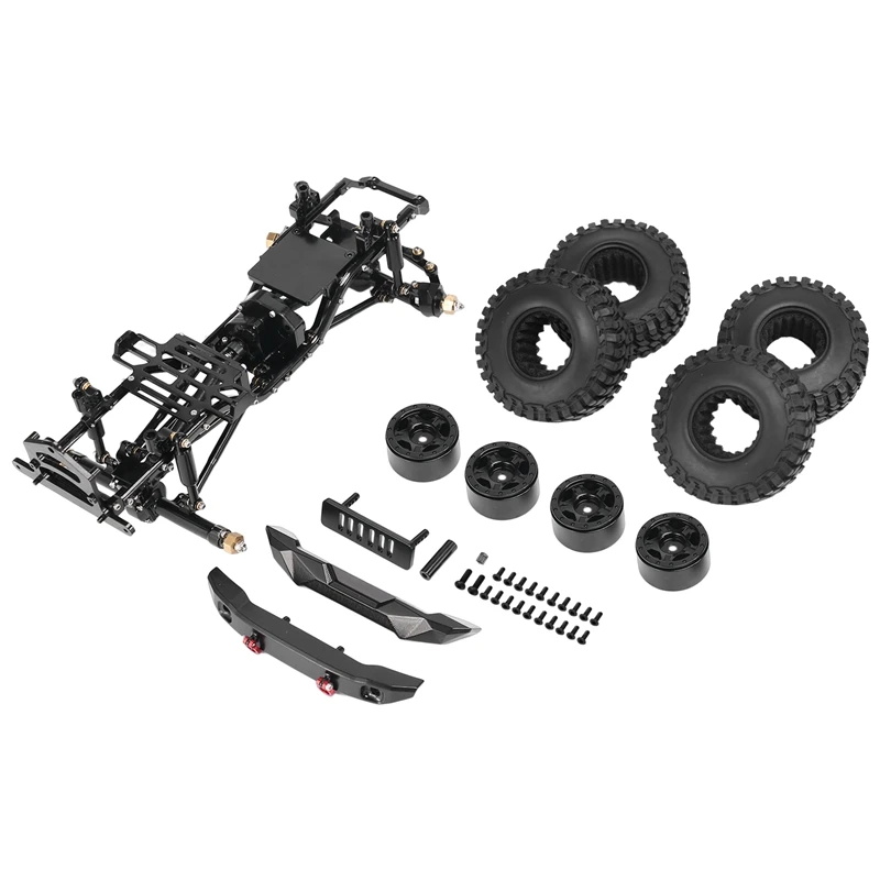 Aluminum Alloy Assembled Frame Chassis Kit For Axial SCX24 AXI00006 Bronco 1/24 RC Crawler Car Upgrade Parts