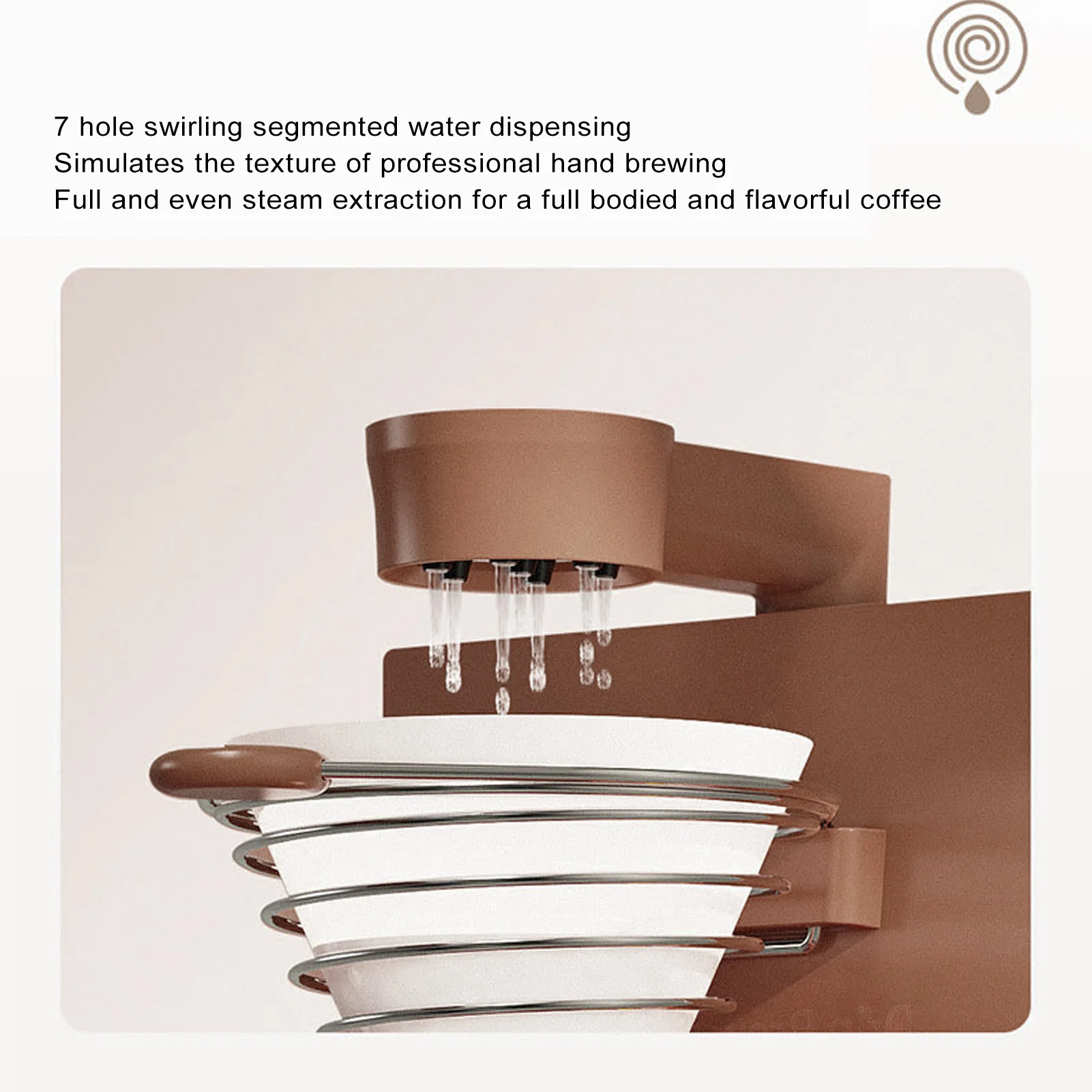 Mesin Kopi Tuang Elektrik 300Ml Dapat Dilipat Dapat Dilepas 7 Lubang Pembuat Kopi Tetes Berbentuk Buku untuk Rumah Perjalanan Kantor