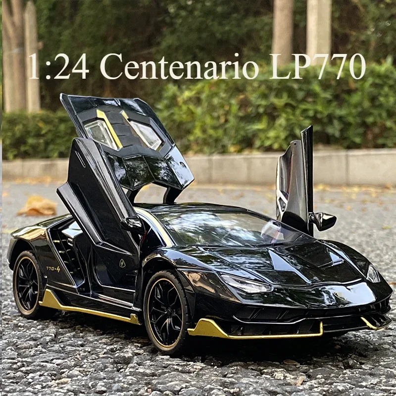 

1:24 Centenario LP770 Alloy Sports Car Model Diecasts & Toy Vehicles Metal Car Model Simulation Sound and Light Childrens Gifts