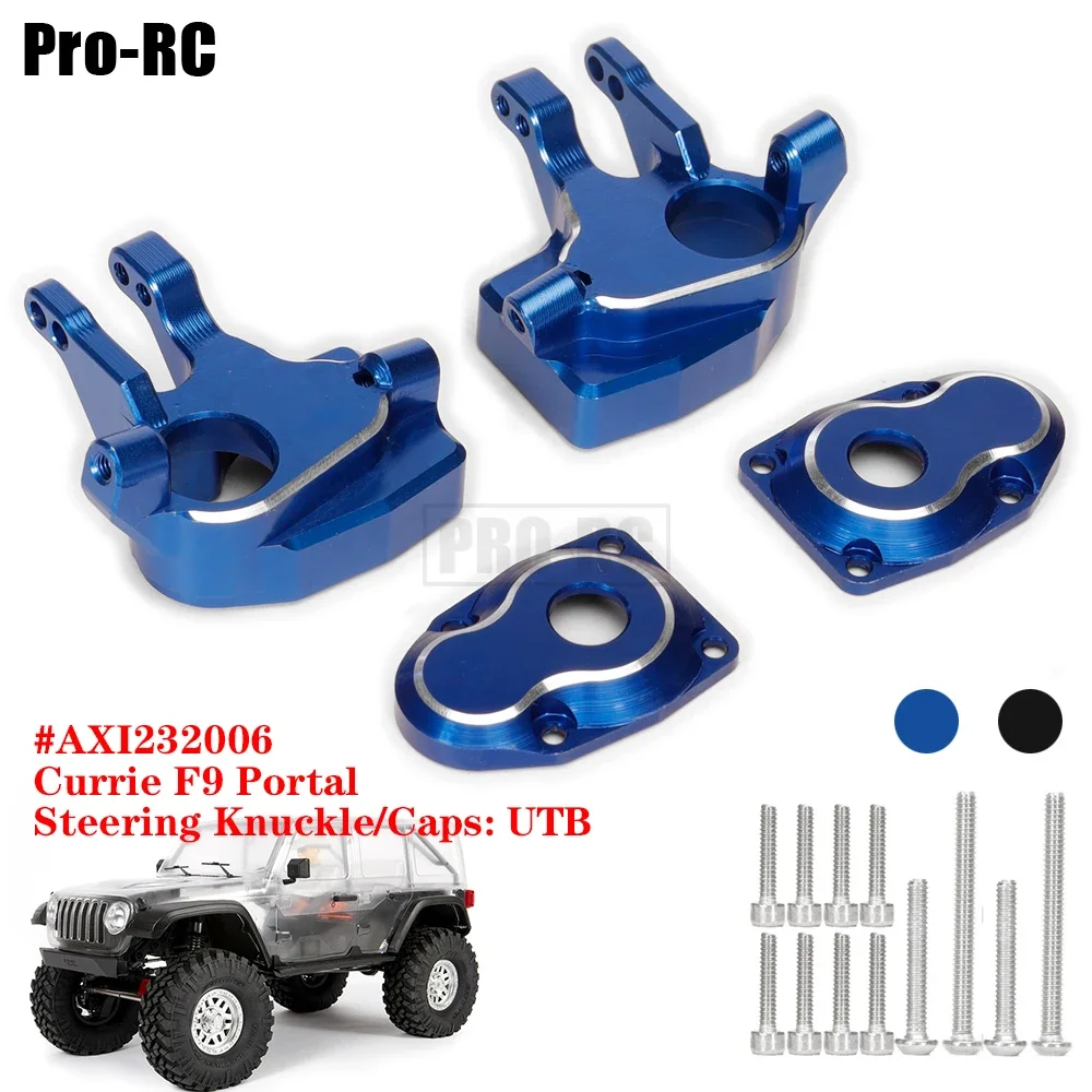 

Aluminium Alloy AXI232006 Currie F9 Portal Axle Steering Knuckles & Cover Plates for Axial SCX10 III Jeep Wrangler Capra 1.9 UTB