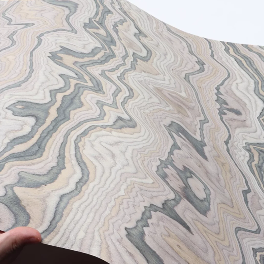 Size：2.5x0.58m Thick:0.5mm Luxury Stone Texture Tech Wood Veneer DIY Cabinet Doors Clothing Cabinet Doors Decorative Materials