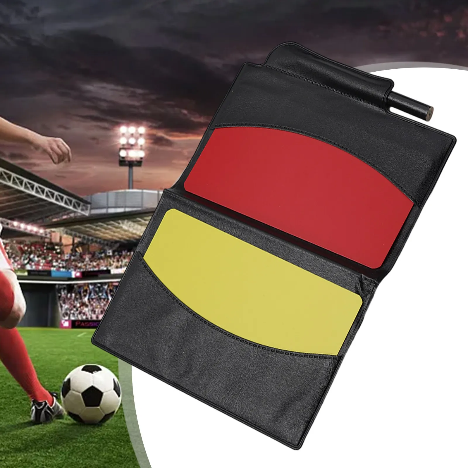 Brand New Football Referee Wallet Notebook With Red Card And Yellow Card Referee Red Yellow Card Professional Game Referee Tool