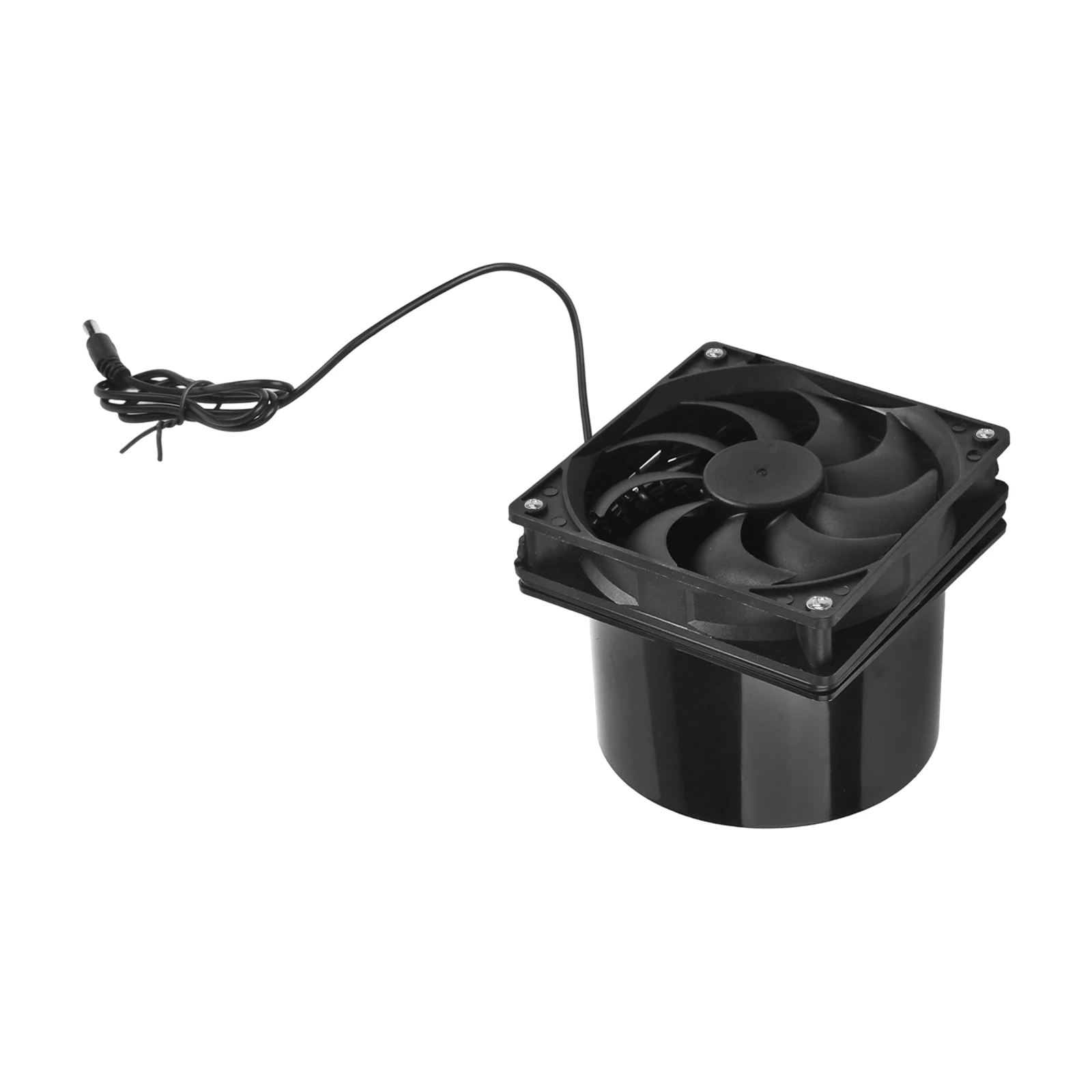1pc Duct Flange Exhaust Fan For Solar Panel For Dog Chicken House Greenhouse Kitchen Bathroom Easy Installation
