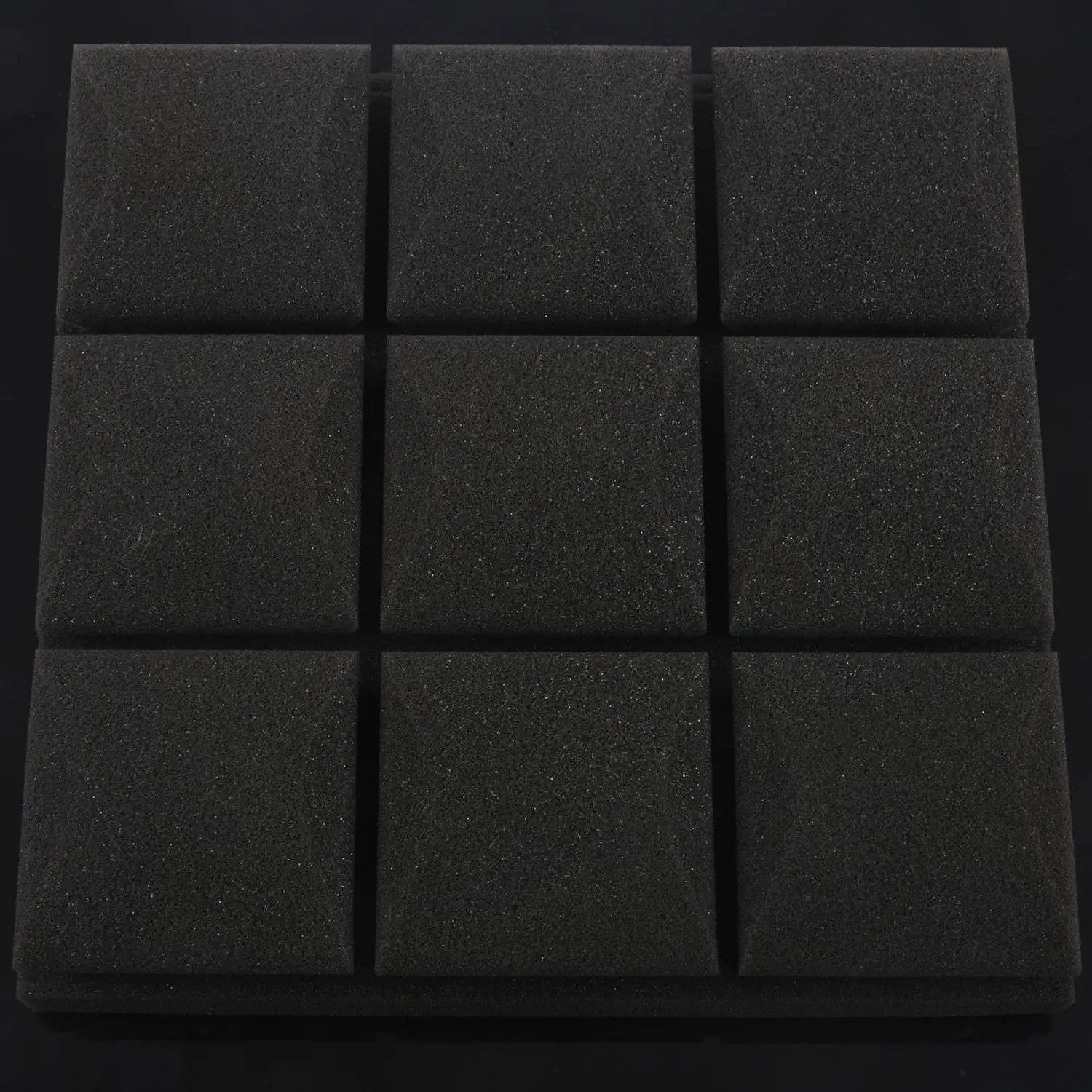 Excellent-25X25x5cm Wallpaper Sticker Practical Acoustic Foam Panel Sound Stop Absorption Sponge Studio Ktv Living Room Bar Soun