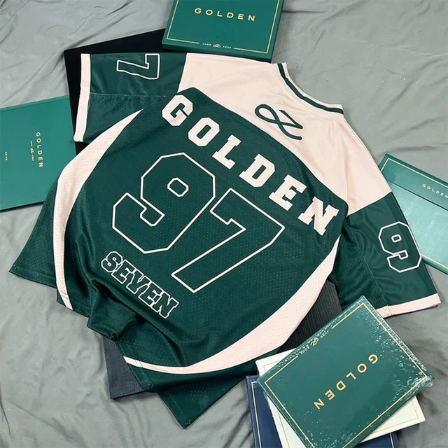 2026 New Women's Spring/Summer Y2K Fashion Casual Golden 97 Mesh Jersey Oversized Breathable Speed Drying Sports T-shirt 2