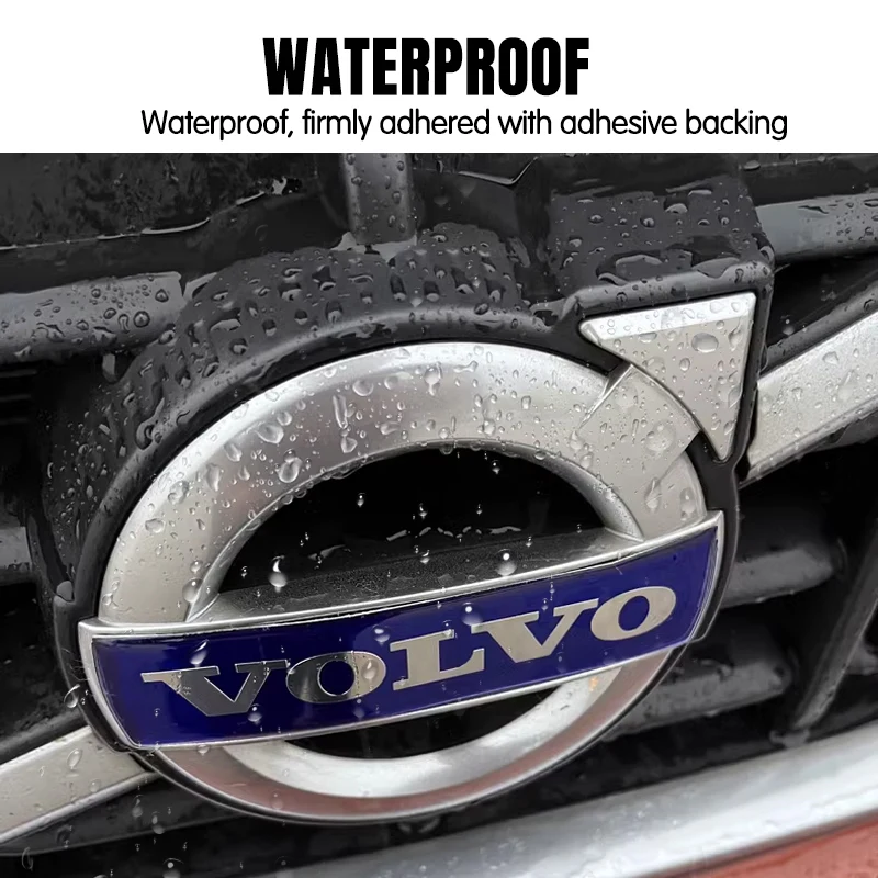 Car Rear Trunk Emblem Logo Badge Sticker Decal For Volvo AWD C30 C70 S40 S60 S80 S90 T6 V40 V50 V60 V70 V90 XC40 XC60 XC70 XC90