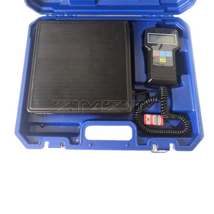 RCS-7040 Digital A/C Refrigerant Charging Scale High-precision Portable Refrigerant Freon Filling Scale with Case Measuring Tool