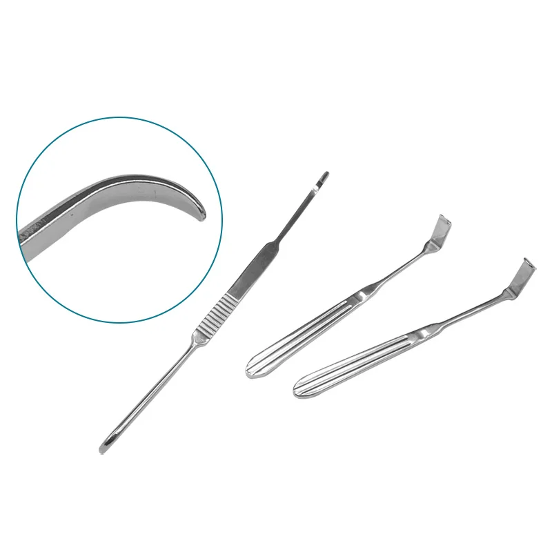 

Stainless Steel Rib Cartilage Set Pull Hook Stripper Nasal Plastic Surgical Tools Set 3pcs/set