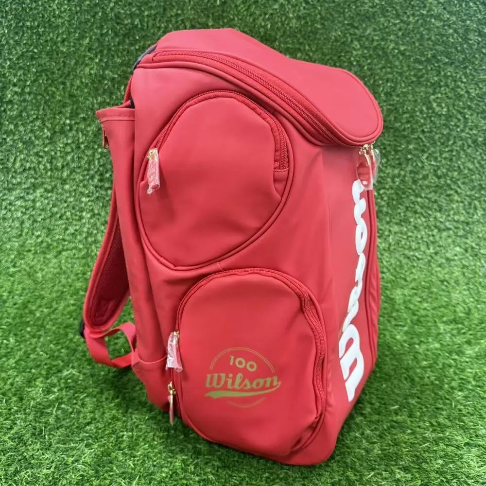 Wilson 100th Anniversary Tennis Backpack Multi-functional High-Capacity Holds 2Tennis Rackets Men Women Sports Backpack