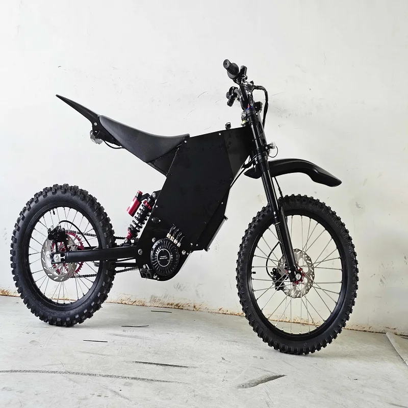 Stealth Bomber 2026 Electric Dirt Bike Off-Road Fat Tire Mountain E-Motorcycle Central Motor 72V Integrated Battery Disc Brake