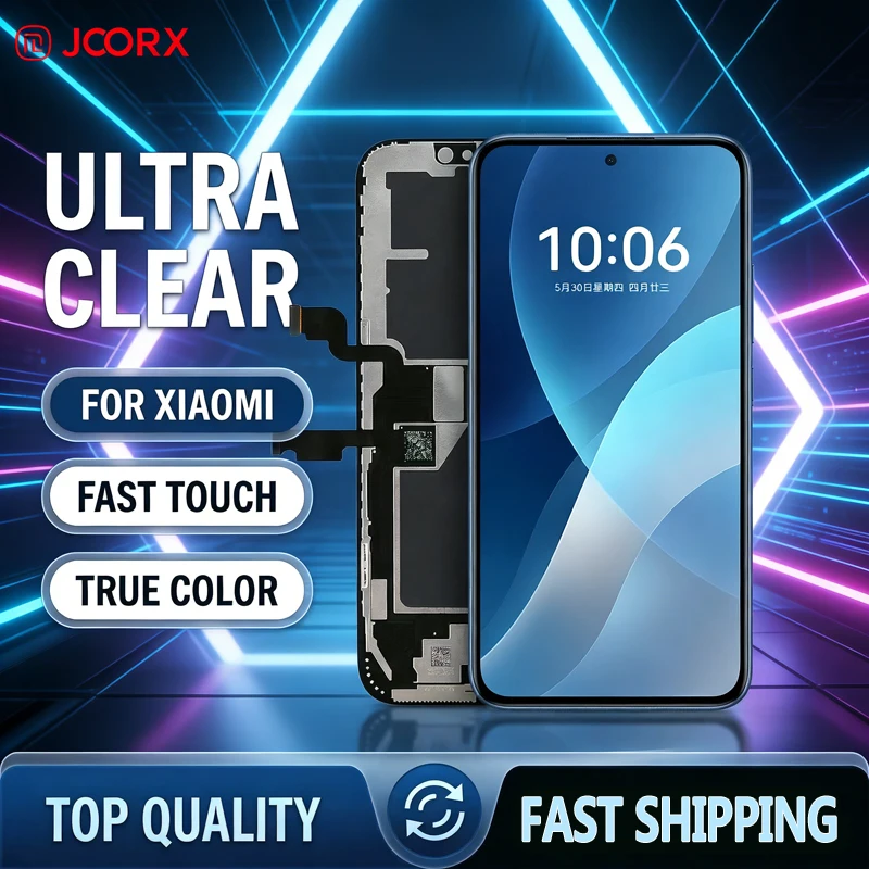 JCORX Display For Xiaomi POCO F7 Pro Ultra F6 F5 F4 F3 X4 Mi 14T 13T 12T 9T K80 K70 K60 K50 K40 K20 Replacement LCD Touch Screen