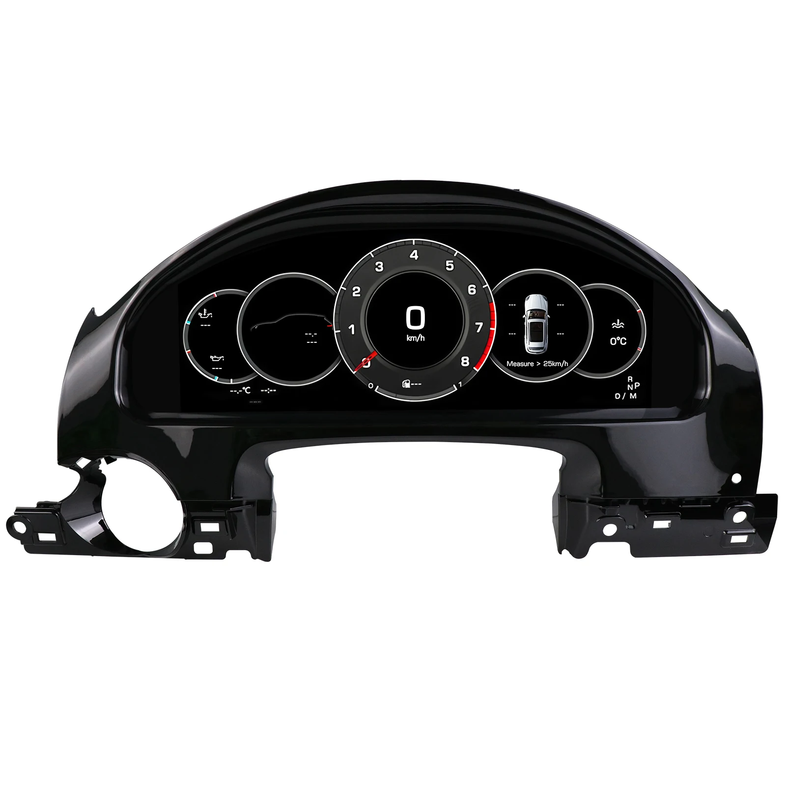 Hizpo 12,3 inch auto LCD digitaal dashboard cluster instrumenten voor Porsche Cayenne 2011 - 2017, modificatie autoradio instrumentenpaneel cockpit cluster instrumentendisplay snelheidsmeter