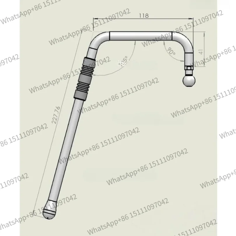 Suitable for Spicy Mom GS3 Coffee Machine with Three-layer Anti Scalding Steam Rod and Four Hole Nozzle