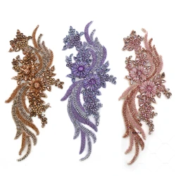 Embroidery Rhinestone Applique for Body Patch, A Lot of Colors, WDP-303, Hot Sale