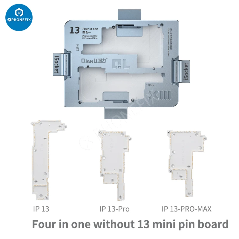 QianLi iSocket 13 Series Motherboard Layered Test Frame for iPhone 13/13 Pro/13Pro Max/13mini MainBoard Test Holder Fixture Tool