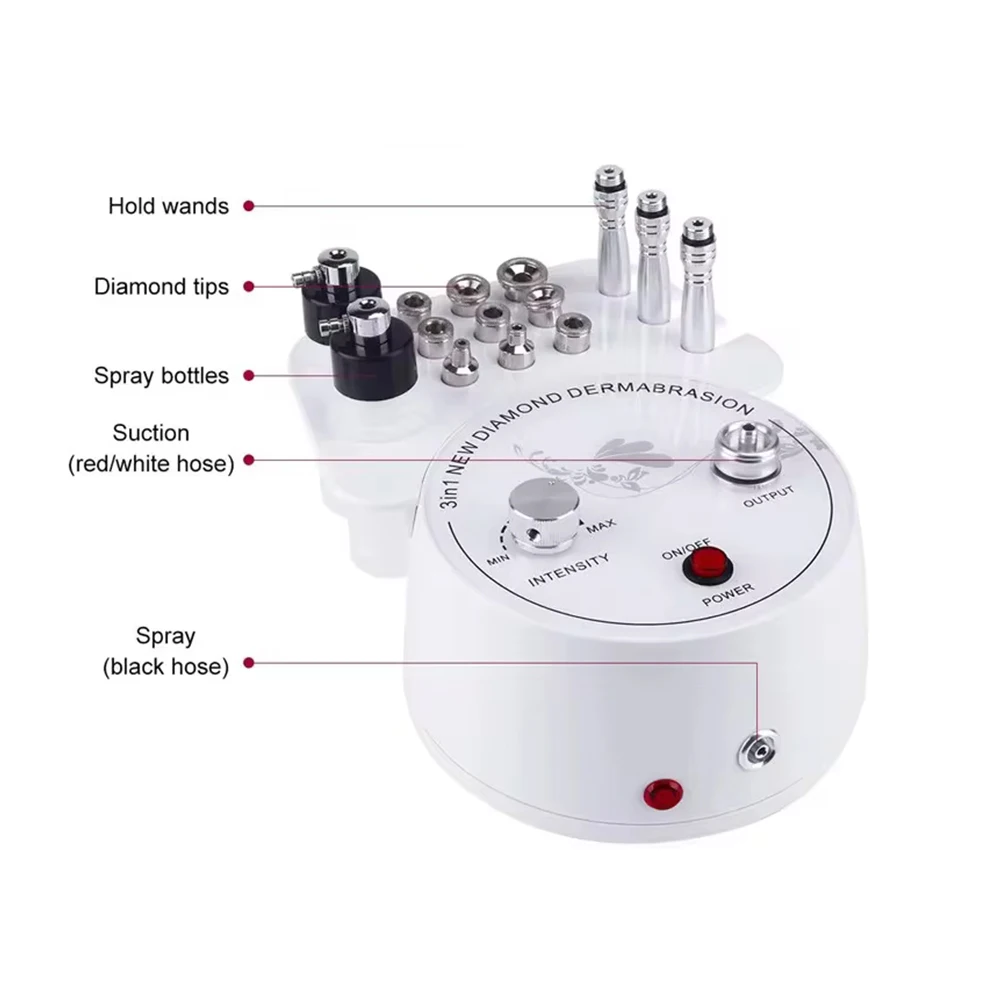 AOKO 3 In 1 Facial Peeling Deep Cleansing Machine Exfoliation Face Care Cleaning Remove Blackhead Device Skin Care Sprayer Tools