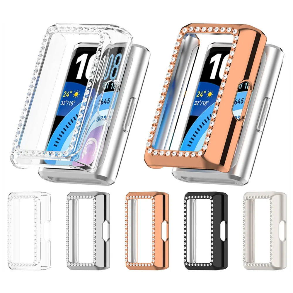 Diamond Case for Huawei Band 11 Pro / 11Pro NFC Biling Hollowed out Hard PC Screen Protector Cover Frame Accessories