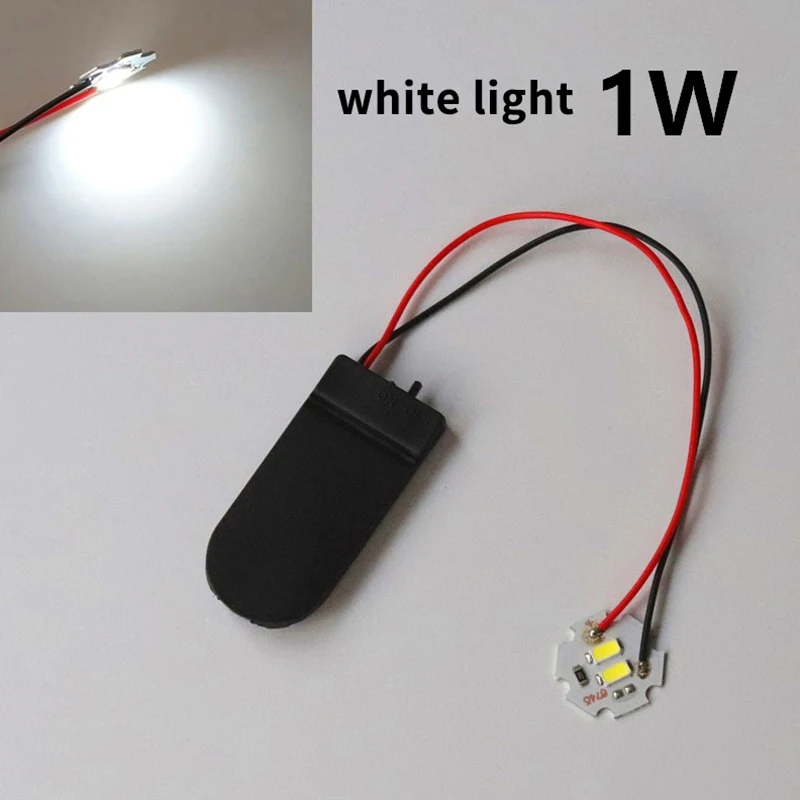 Lamp Bead Luminous Small Light Bulb/Battery Box Set For Making Creative Model Dollhouse Illumination Scene Layout Kits