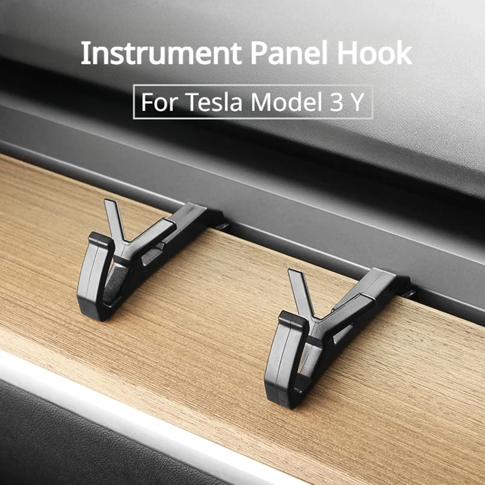 

​Mobile Phone Holder for Tesla Model 3 Y 2021-2023 Instrument Panel Dashboard Hook Air Outlet Bag Bracket Hooks Car Accessories