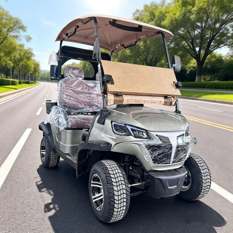 

Электрические гольф-кары на 4 человека, одобренные CE, по заводской цене, новые, зеленые, на новой энергии, 5 кВт