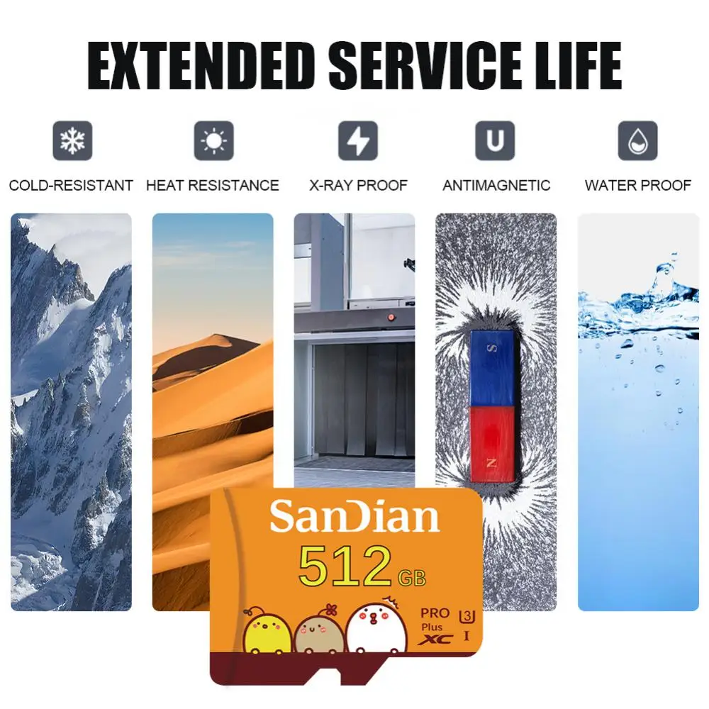 Original Newest Micro Memory Card C10 U3 4K HD Trans 128GB SD Flash Cards For Camera GoPro DJI Nintendo Switch TF Card