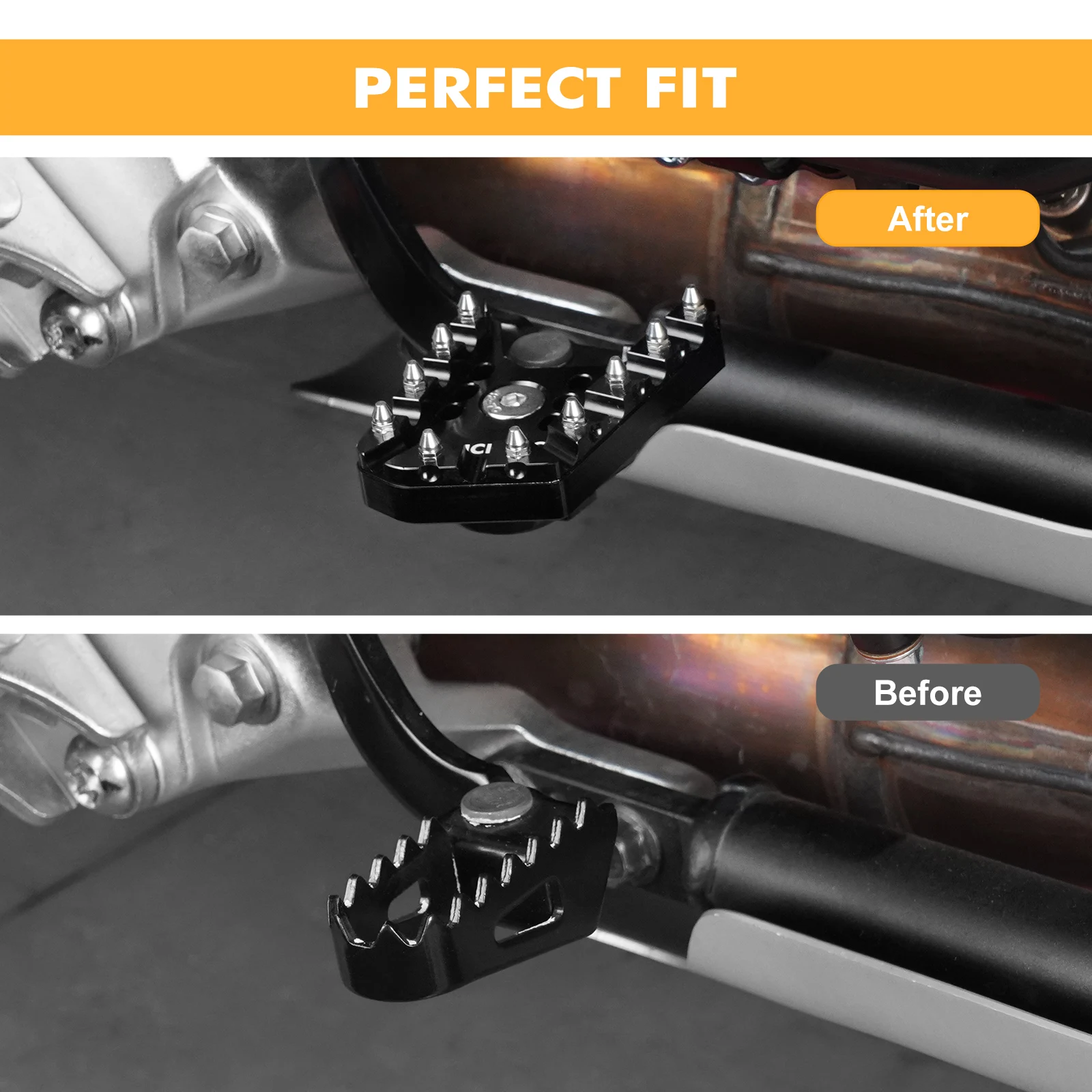 NICECNC Wide Foot Pegs Footrest&Brake Lever Pedal Extender For Yamaha Tenere 700 Rally Edition 2020-2024 Rally Edition 2020-24 - Image 2
