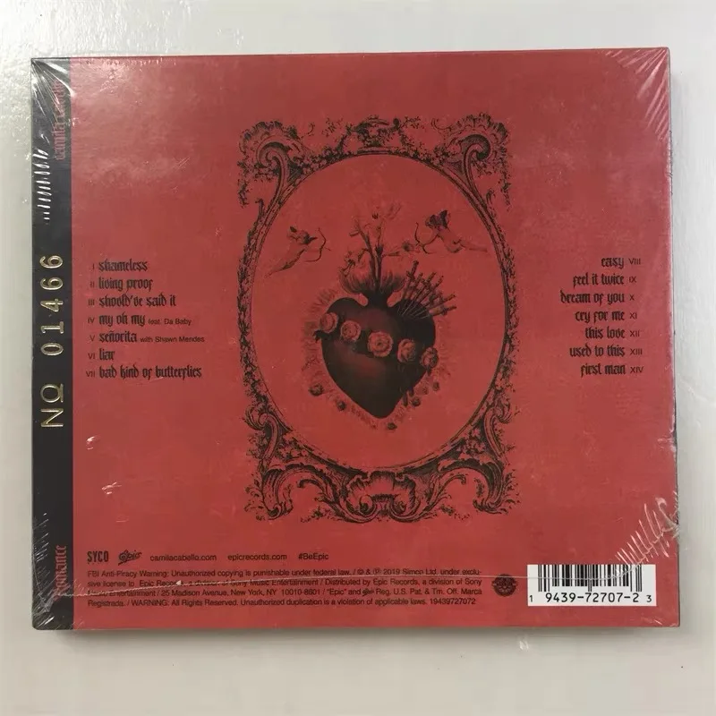 Pop Rock Camila Cabello Camz Música Record Álbum de Romance, Cosplay, Walkman, Car Soundtracks Box, Party Music Collection, Novo