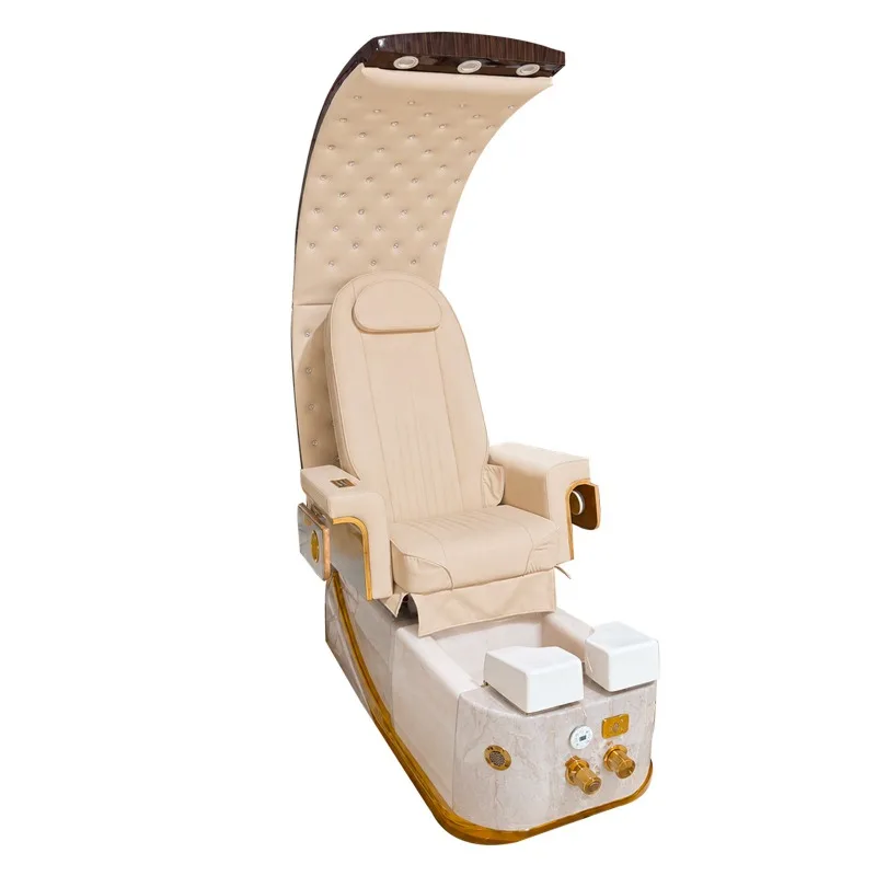 Moon pedicure chair, foot bath sofa comfortable massage electric foot bath chair, massage manicure chair sofa