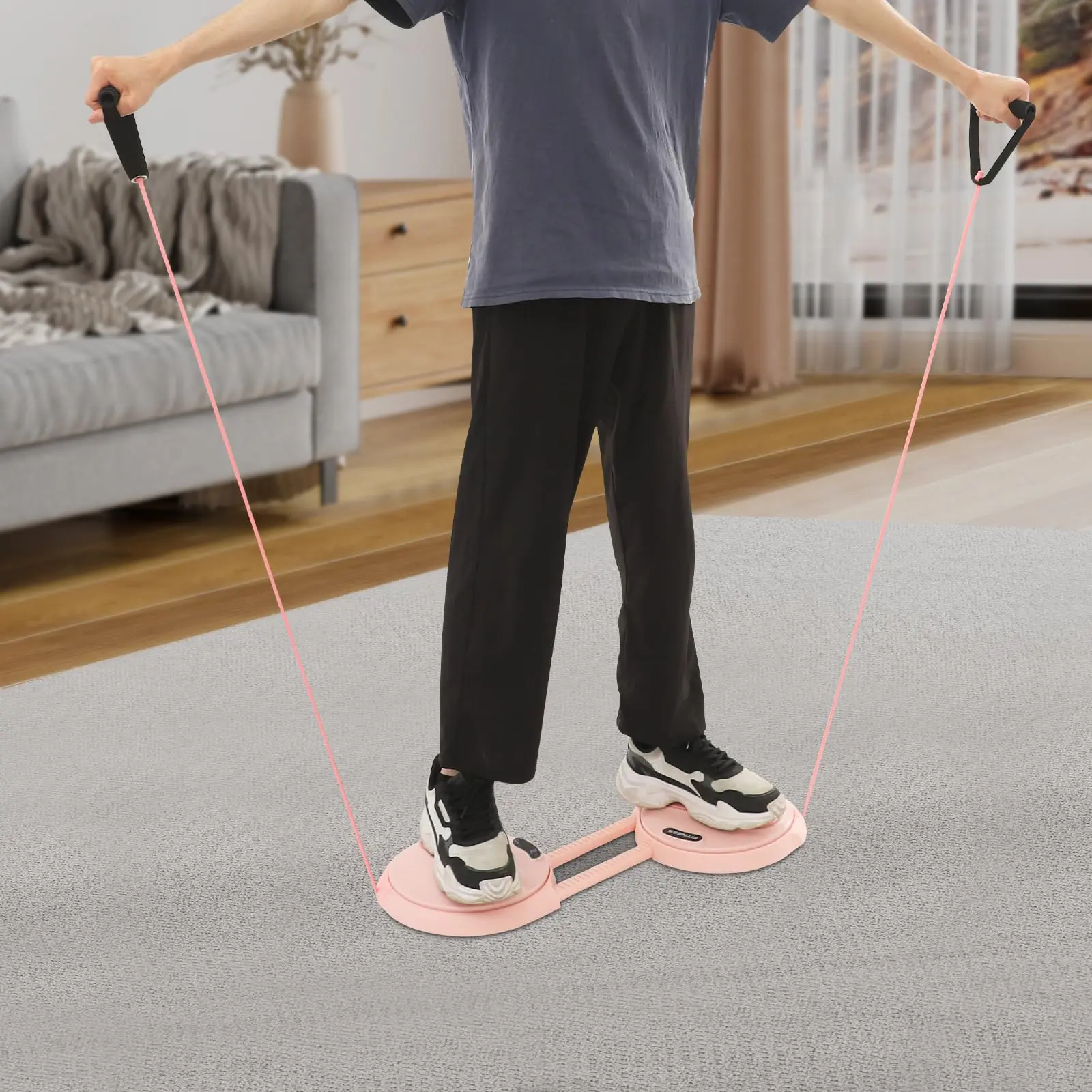 Twister Machine, Exercise Twist Boards met LCD-scherm en elastische spankabels