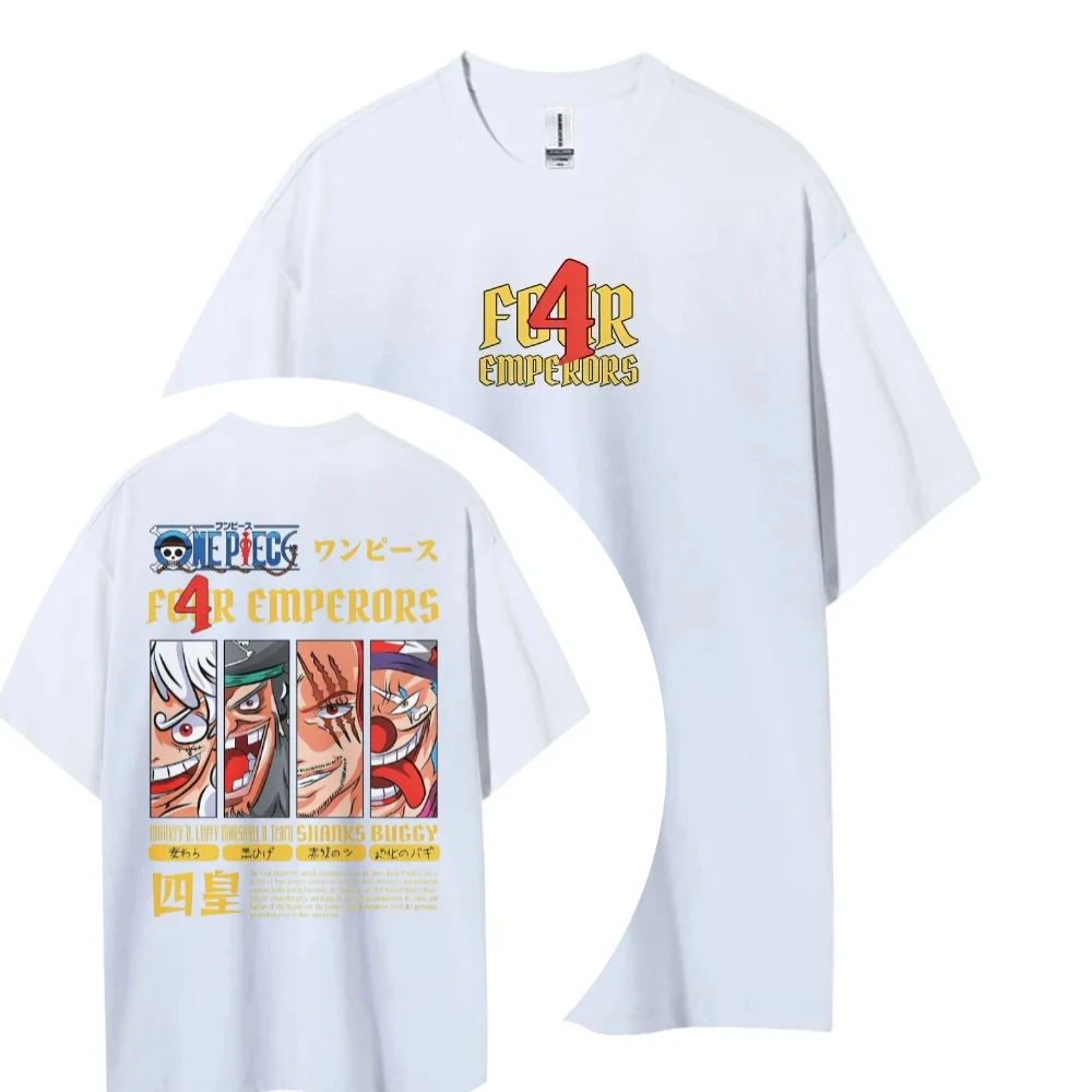 2026 Neuer Heißer Sommer ONE PIECE Animation Merchandise Bedrucktes Kurzarm-T-Shirt für Herren und Damen – Modisch, Lässig, Baumwolle, Beliebt