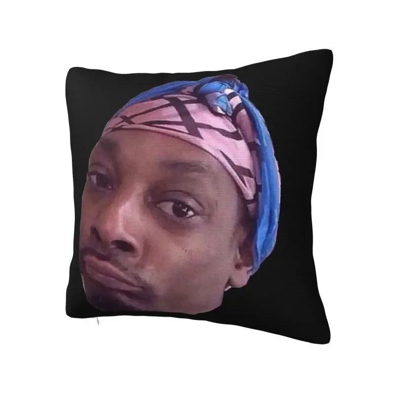 Funny Snoop Dogg Meme Throw Pillow Case 60*60cm for Living Room Cushion Cover Square Polyester Pillowcase Double-sided Printing