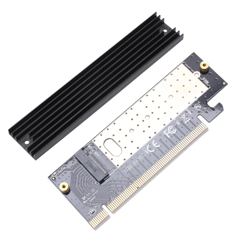 Adaptador Ssd M.2 Nvme, tarjeta controladora M2 a 3,0 Pcie X16, interfaz de clave M, compatible con Pci Express 3,0 X4 2230-2280