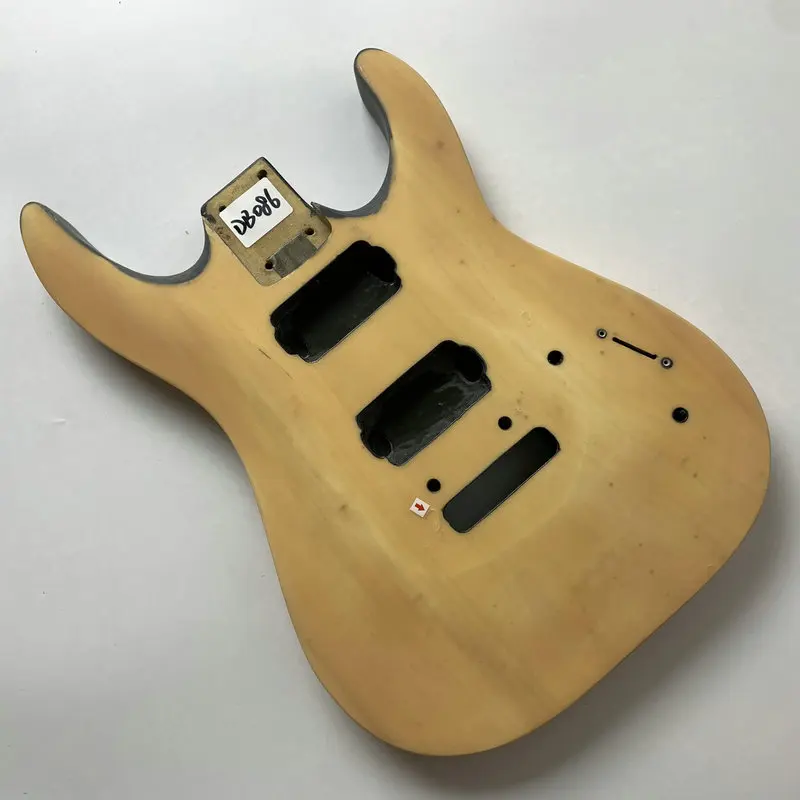 DB086/HB098 Strings Solid Basswood Electric Guitar Body HH Pickups Two Points Fixed Tremolo Surface Damages And Dirty Stock Item