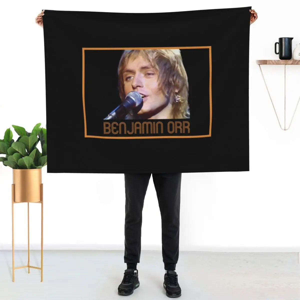 Benjamin Orr The Cars Stay the Night 70s Throw Blanket couch cozy soft plush fuzzy picnic outdoor blanket