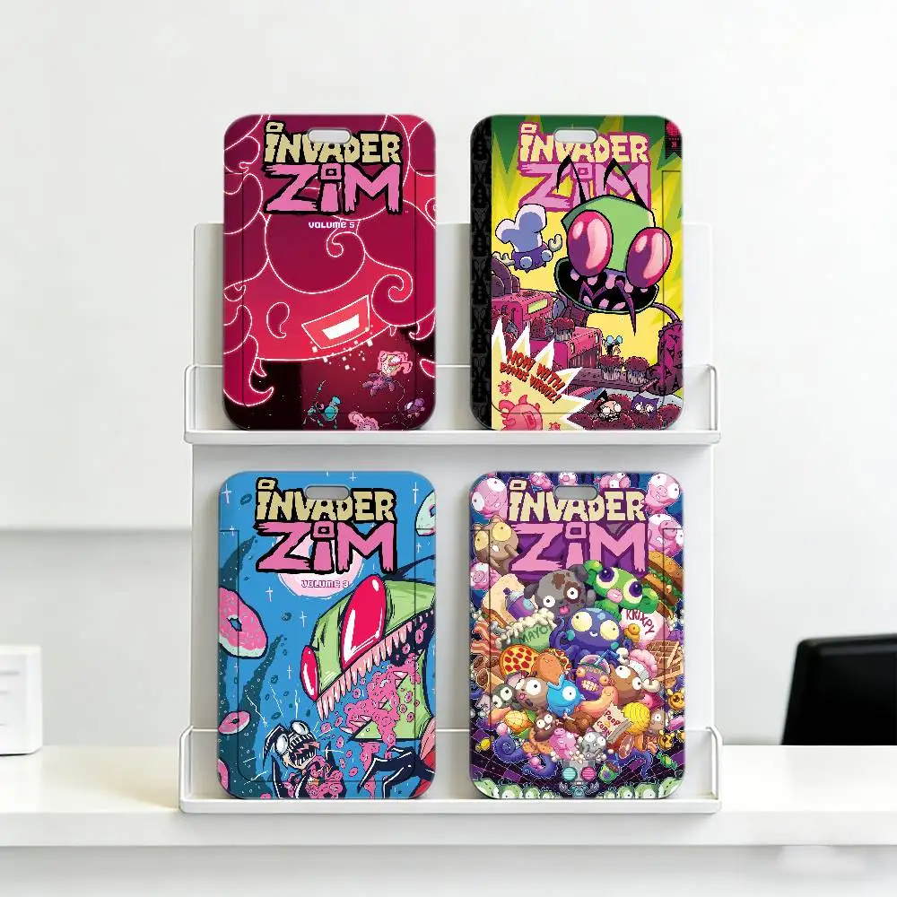 

Мягкий шнурок для шеи Invader Zim с пластиковым чехлом для ID-карты, легкий держатель для рабочего пропуска сотрудника, прочный чехол для бейджа.