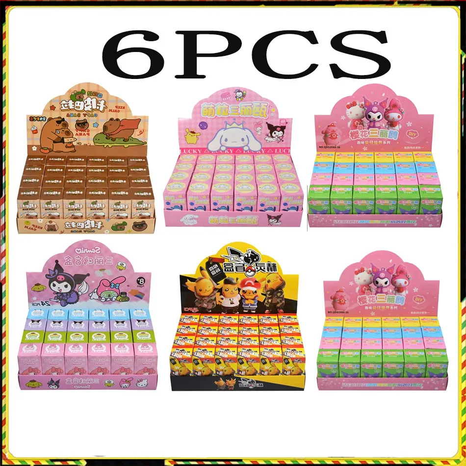2025-anime-sanrio-ola-kitty-kuromi-chaveiro-pingente-figuras-pokemon-pikachu-chaveiro-caixa-cega-brinquedo-para-criancas-presente-de-natal