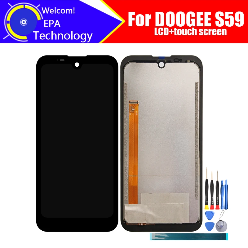 

5.71 inch Doogee S59 LCD Display+Touch Screen Digitizer Assembly 100% Original New LCD+Touch Digitizer for DOOGEE S59+Tools.