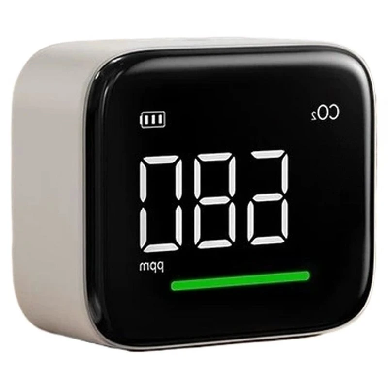 DTA4-CO2 Meter F Portable CO2 Monitor NDIR Sensor Air Quality Detector With Temperature Humidity Sensor Clock Rechargeable